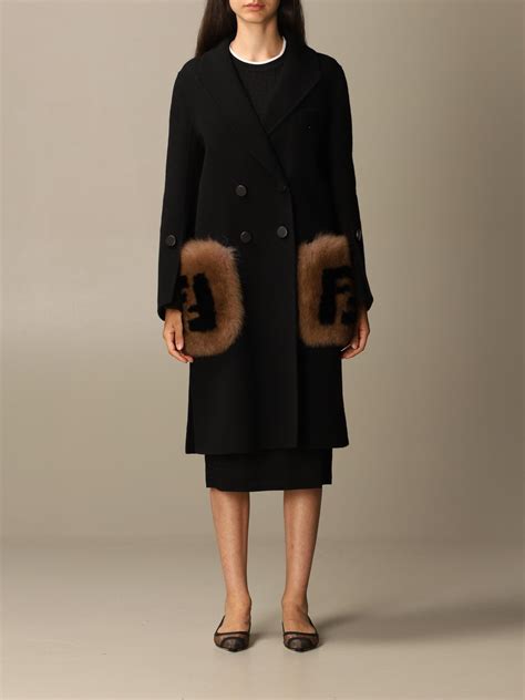 fendi coar|Fendi coats women's.